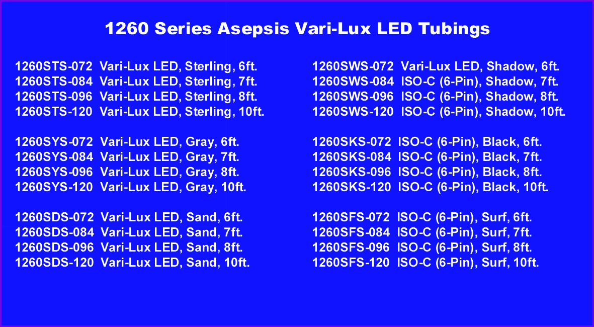 1260 Series Asepsis Vari-Lux LED Tubings